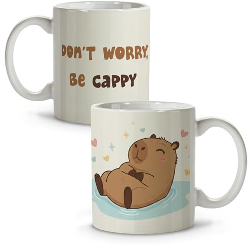 Tasse capybara. Tasses à café capybara. Tasses petit-déjeuner. Cadeaux originaux pour femme et homme. Cadeau pour petite amie. Détails collègues de travail. Ami invisible. Cadeaux personnalisés