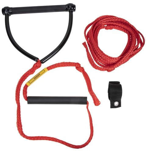 NESTINGHO Corda da Sci Nautico Resistente All’usura Impugnatura Ergonomica, Cinghia per Sci D’acqua ad Alta Visibilità, per Wakeboard, Kneeboard e Tubing Nelle Attività Acquatiche