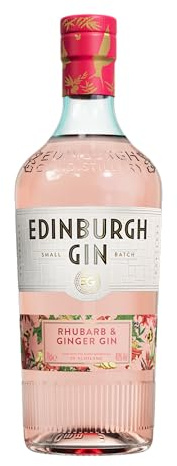 Edinburgh Gin Rhubarb & Ginger Pink Gin 70cl 40% ABV, Bold Sweet Rhubarb with Warming Ginger Kick, Inspired by Original Liqueur, Flavoured Gin to Elevate Cocktails, G&T and Mixes