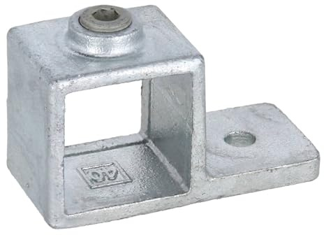 Rohrverbinder mit Flansch/Plattenhalter, für Quadratrohr 40 mm AVERDE