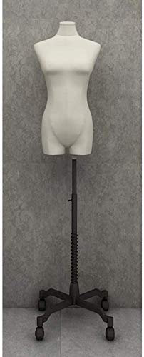 Schaufensterpuppe, weiblicher Torso, Körpermodell, Requisiten, Dummy, Bekleidungsgeschäft, tragende Form, Ausstellungsständer, Metall-Riemenscheibenbasis, verstellbare Höhe,