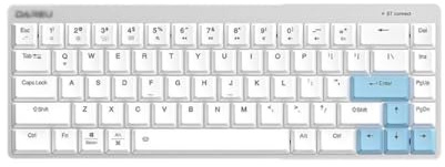 SHRGOMPIT Teclado mecánico inalámbrico for Juegos, 68 Teclas, 60% de Bluetooth, Recargable, for PC, portátil, Gamer