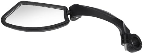 Xiuganpo Specchio per Bici, Specchietto Retrovisore per Bicicletta con Lente in Acciaio Inossidabile Girevole a 360°, Specchio per Manubrio Pieghevole con Montaggio Senza Attrezzi per Scooter (Giusto)