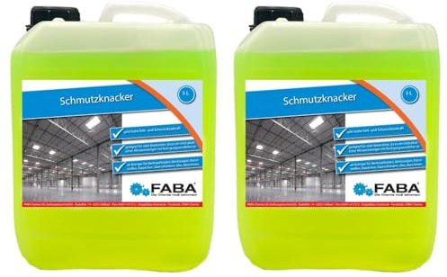 FABA Industriereiniger Konzentrat 2 x 5 Liter, Werkstattreiniger Universalreiniger