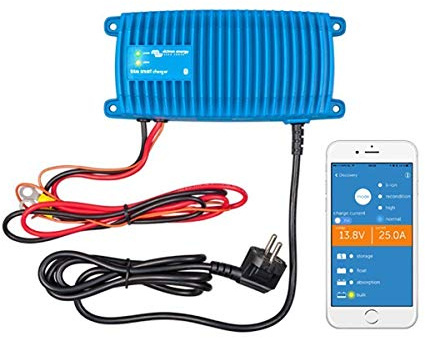 Victron Energy Blå Smart IP67 24-Volt 12 amp 230 V batteriladdare Bluetooth (CEE 7/7)