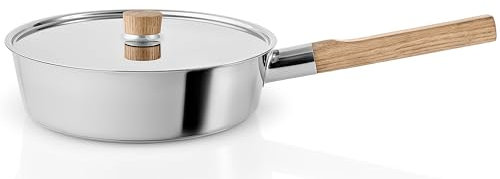 EVA SOLO | Sauteuse Ø24 Nordic Kitchen Edelstahl | Qualitätskochgeschirr für den täglichen Gebrauch | Nordic Topfserie