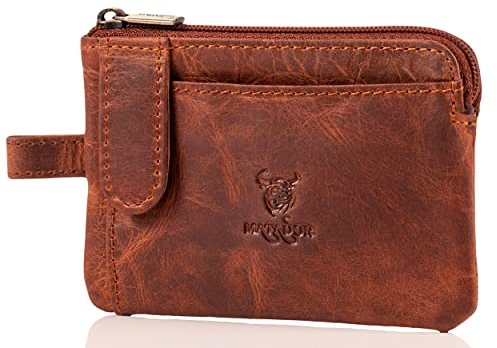 MATADOR Schlüsseletui Leder #CUSCO mit edler Geschenkbox, Autoschlüssel Tasche, Autoschlüssel Hülle, RFID Geldbörse für Karten, Luxus Schlüsseltasche mit mehreren Fächern