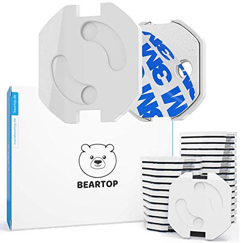 Copripresa per bambini BEARTOP | Testato da TÜV su sostanze nocive | con extra protezione (2020) | Copriprese per neonati e bambini | Copripresa neonati | 3 anni di GARANZIA DI SODDISFAZIONE*