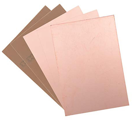 sourcing map 5Stk. Einseitige kupferkaschierte Laminat Leiterplatte FR4 100x70mm 3.94x2.76 Zoll 1.5mm Dicke DIY Prototyp PCB Tafel Namensschild