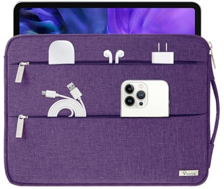 Voova Funda Portatil 14 14.6 Pulgadas Maletin Ordenador para Macbook Air Pro Lenovo ASUS Sumsung DELL Microsoft Surface Jumper Huawei Acer Púrpura
