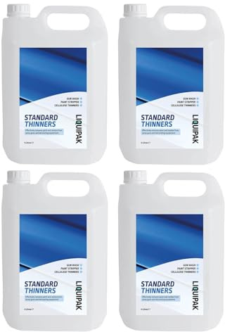 Liquipak Standard Paint Thinner 20 litres – Cellulose Gun wash, Brush Cleaner & Paint thinner. Suitable for Spray Guns, Cellulose Paints, Stripping & Cleaning