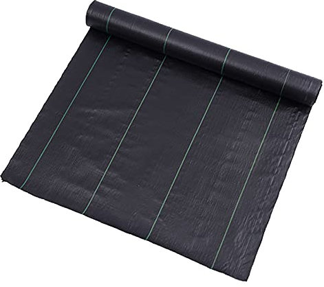 Gmjay Unkrautbarriere Landschaft Landwirtschaftliches Anti-Gras-Tuch Unkraut-Barrierematte Unkrautblock-Gartenmatte Bodenstoffabdeckung,0.5x200m
