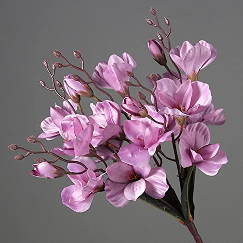 Good Luck Magnolia Künstliche Seidenblumenstrauß 5 Gabeln Magnolia Hochzeit Weihnachten Dekoration Gefälschte Blume