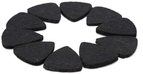 10 Stück Gitarren Plektren, 3mm Dreieckige Gitarrenplektren Wollfilz Akustikgitarre Plektrum Musik Filz Plektren Instrument Zubehör für Ukulele Bass Mandoline Banjo Zelluloid Gitarren Picks