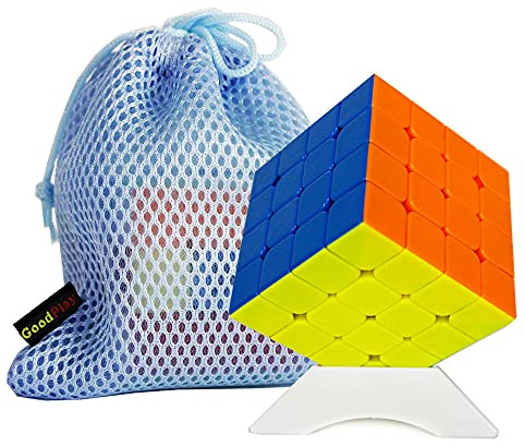 Oostifun Yongjun YJ MGC4 4x4 M Würfel YJ MGC 4 4x4x4 Würfel Puzzle MGC M mit Einer Würfeltasche und einem Würfelstativ(Multi Color)