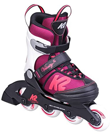 K2 Skates Mädchen Inline Skates Velocity JR G, Black - Purple - White, 30G0827.1.1.L
