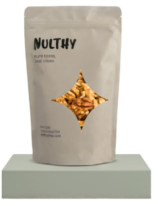NULTHY 1kg - Nueces Peladas BIO, Mitades de Nuez Ecológica, Sin Cáscara, Fuente de Omega 3