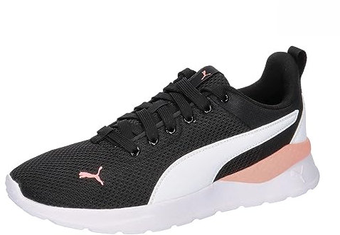 PUMA Unisex Anzarun Lite Turnschuhe, Puma Black Puma White Peach Smoothie, 40 EU