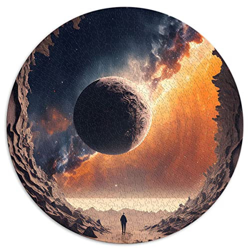 für Erwachsene 1000-teiliges Puzzle End of The Universe Runde Puzzles für Erwachsene und Kinder, Papppuzzles Fun Puzzles Games (Größe 67,5 x 67,5 cm)