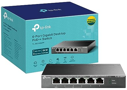 TL-SG1006PP switch Gigabit Ethernet non gestito (10/100/1000) Power over Ethernet (PoE) Grigio
