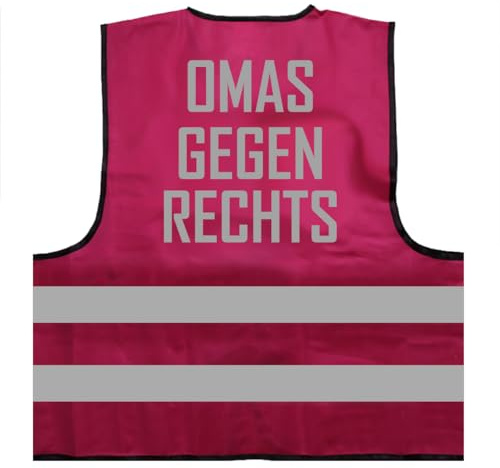 Omas gegen rechts Warnweste BZW. Signalweste mit reflektierendem Aufdruck ID: 1114