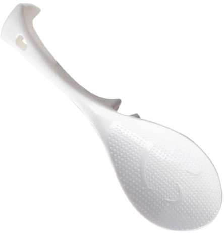 TOPBATHY Rice Spatula Reusable Rice Spoon Comfort Grip Non-Stick Heat Resistant Table Spoon
