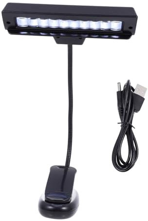 ULDIGI Klemmbare Led Notenlampe Für Notenpult Verstellbare Augenfreundliche Musikleuchte Mit Akku Kompakte Tischlampe Für Klavier Üben Und Lesen