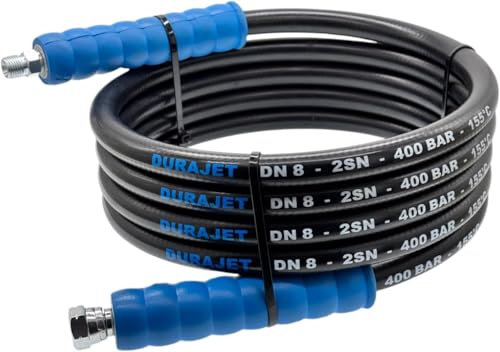 M&M Smartek Hochdruckschlauch für Hochdruckreiniger 1/4 Zoll AG/IG Drahteinlage 400 bar (10 Meter)
