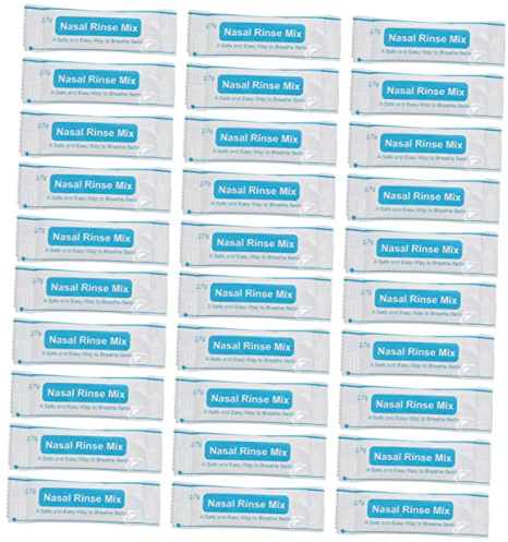 Vaguelly 80pezzi Bustine Di Sali Nasali Isotonici Istantanei Per Lavaggio Nasale Sicuro Protettore Cavità Nasale Per Adulti Sali Solubili Rapidi Per Uso Domestico e Lavoratori Esterni