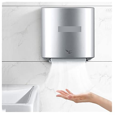 Asciugamani elettrico, Asciugamani elettrico Sensore a infrarossi Asciugacapelli automatico Bagno Interruttore aria calda Installazione senza colpi Telefono cellulare,Forte flusso d'aria