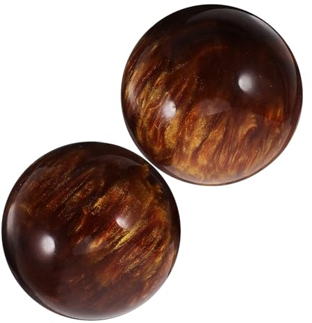 WRITWAA 2pezzi Palline Per Massaggi Portatili Per Mani Comode Palline Per Massaggi Palmari Piccole Rotanti in Resina Per Esercizi Per Mani