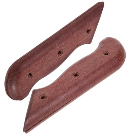 ULTECHNOVO 2pezzi Manico Ricambio Per Coltello in Legno Accessorio Per Impugnatura Da Cucina Parte Per Fabbricazione Da Te Artigianato Riparazione Ferramenta Per Utensili Industriali