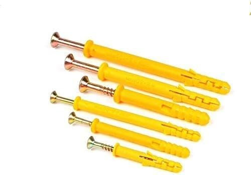 Trockenbauschrauben und -anker, Metall-Spreizbolzen, 10 Stück, selbstschneidende Wandanker, Bohrdübel for die Holzbearbeitung, Kunststoff-Spreizdübel mit Metallschraubensatz(M8x100mm)