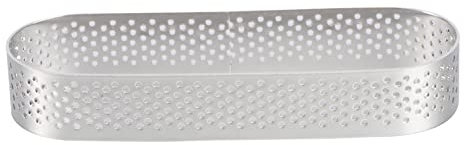 CLISPEED 1PC Oval Tartlet Mould Stainless Steel Baking Ring for Mousse Tiramisu and Quiche Easy Release Design Convenient for Homemade Desserts