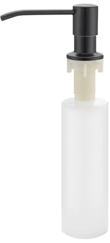 Pompa per sapone per lavello da cucina, dispenser di sapone da banco per lavello da cucina, tubo di prolunga in acciaio inox, pompa in schiuma, supporto per detergente per shampoo, lozione per le mani