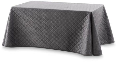 Lanovenanube Falda Camilla Velvet Acolchada Rectangular 80x140 Gris | Tejido Velvet 100% poliéster. Tacto suave, acolchada, mantiene el calor. Lavable y fabricada en España. Altura aprox. 75 cm
