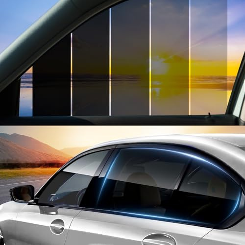 Vepagoo Film teinté pour voiture, film teinté pour vitres de voiture, 70 % VLT - Longueur : 305 cm, largeur : 50 cm, bloque les rayons UV/IR, la chaleur et l'éblouissement - Film de fenêtre de voiture