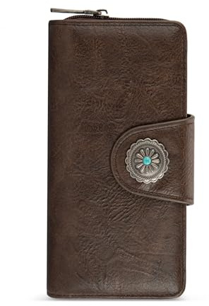 Montana West Women's Wallets Bifold Wallet Women Large Capacity Credit Card Wallet Ladies Female RFID Blocking Clutch Wallets with ID Window