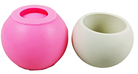 Flower Pot Silicone Mold Concrete Cement Plant Flowerpot Epoxy Resin Makeup Brush Holder Organizer Molds for Concrete Molds for Resin
