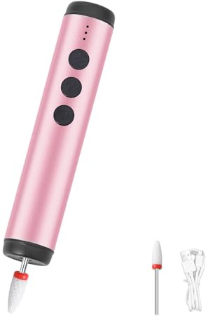 Machine de manucure légère 2 en 1 - Systèmes de meulage des ongles - Corps en alliage d'aluminium - Performance silencieuse - Pour un usage quotidien - Polisseuse à ongles