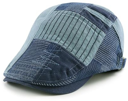 PTHDEW Schiebermütze Barret Flat Cap Schirmmütze für Herren Damen, Gatsby Newsboy Cap Baskenmützen Golfermütze