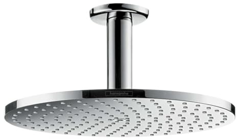 Hansgrohe Raindance S - Ducha fija 240, con tecnología PowderRain, montaje en techo, cromo