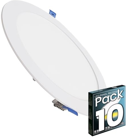 LED ATOMANT 10x LED Einbaustrahler Ausschnitt 200mm 20W Neutralweiß | Durchmesser 220mm, 4500K, 1800 Lumen, Treiber inklusive