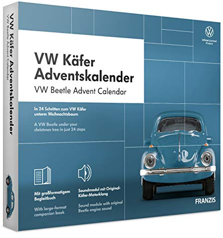 FRANZIS VW Käfer Adventskalender 2020 | In 24 Schritten zum VW Käfer unterm Weihnachtsbaum | Ab 14 Jahren