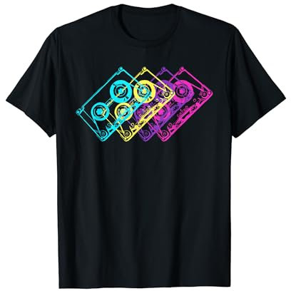 Retro Musik Kassetten Mixtape 80er und 90er Jahre T-Shirt