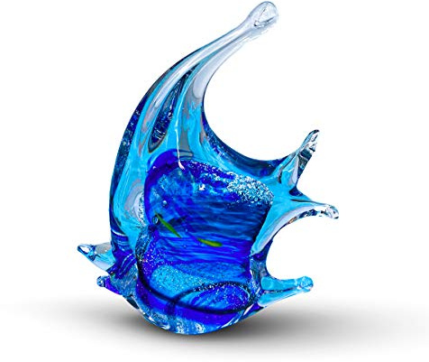 Gocce di Murano Adorno de centro de mesa con forma de animal de cristal fabricado en Italia, elaborado artesanalmente según la tradición de los artesanos de Murano, vidrio soplado con reflejos
