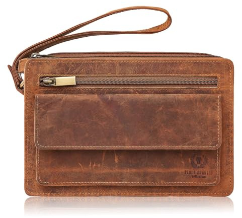 Herren Handtasche aus Leder praktischer Alltagsbegleiter Paolo Peruzzi T-26