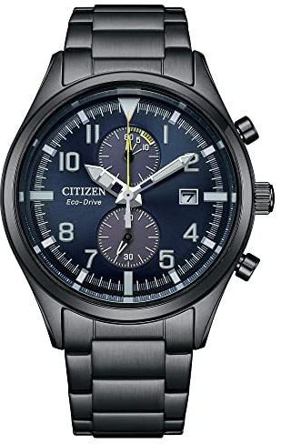 Citizen Crono Classic Eco Drive burnished chronograph men's watch CA7027-83L