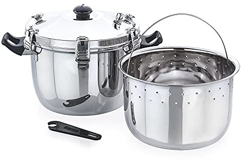 Stainless Steel Induction Friendly Rice Cooker Silver (1000 Gms, Plain Bottom)