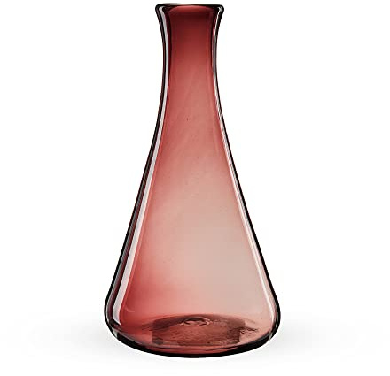 Segunda Vida Rosado Dekanter – mundgeblasene Weinkaraffe aus 100 % recyceltem Glas – rosa Weinkaraffe passend für 1 Standard-Weinflasche, 1 Stück